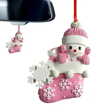 Рождественское Мультяшное украшение на елку Рождественский Снеговик из многоразовой смолы Прекрасный Снеговик Украшения комнаты для камина