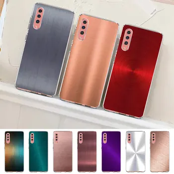 Роскошный чехол для телефона с металлической текстурой Samsung Galaxy A7 A70s A40 A30s A20 A50s A10 A20s A10s A20e A6 A8 Plus A9 2018 из ТПУ