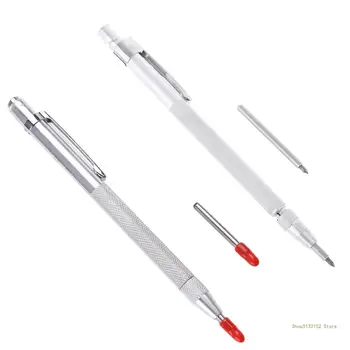 Ручка для Гравировки QX2E Tip Scriber с Зажимом и Магнитом для Маркировки Стекла/Керамики/Металлических Листов Включает в себя