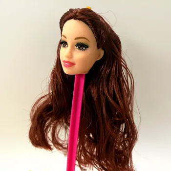 Самая низкая цена, отличное качество, Кукольная голова с окрашенными волосами, Аксессуары для кукол для девочек, Подарок своими руками для головы куклы Барби