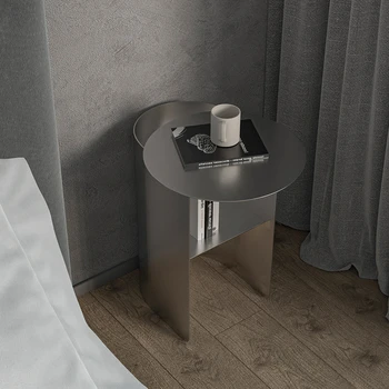 Современный приставной столик в скандинавском стиле, маленькие круглые металлические журнальные столики для прихожей, стол для спальни, базовая мебель для спальни GPF40XP