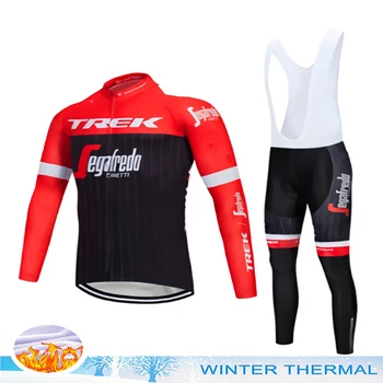 Спортивный комплект TREK, мужской велосипедный костюм, велосипедные майки, велосипедная одежда, джерси, зимняя термоформа, блузка, спортивная одежда, дорожный флис Mtb