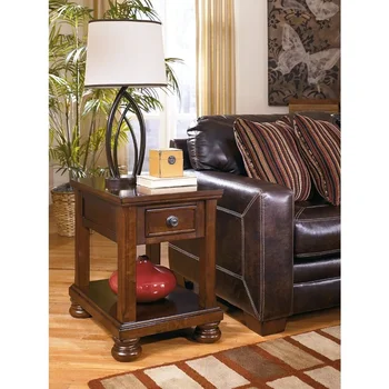 Традиционный прямоугольный стул ручной работы, приставной столик Темно-коричневого цвета, бесплатный кофе, чай, мебель для гостиной, дом