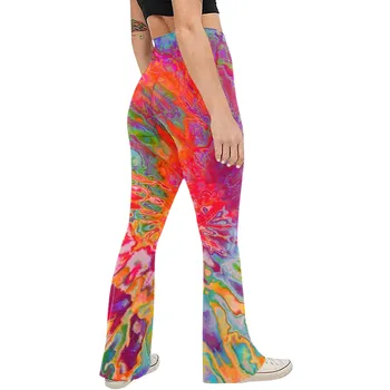 Удобные женские штаны для йоги с эластичной высокой талией, сексуальные эластичные супер мягкие зимние леггинсы для тренировок с красочным принтом