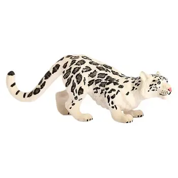 Фигурка животного Снежного барса, реалистичные детализированные фигурки Снежных пантер, игрушечные фигурки Снежных пантер, Игрушечная статуя Снежной Пантеры