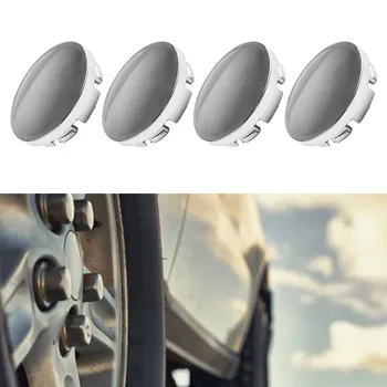 Центральная крышка колеса автомобиля, Пластиковая основа для модифицированных шин спереди / сзади, Хромированное покрытие серебристых автомобилей