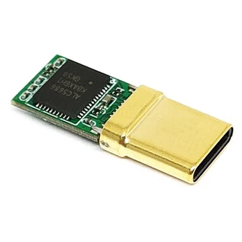 Штекер USB-C, Микросхема Декодера ALC5686, Позолоченный 1U, 32-Битный Аудиоразъем 384 кГц, Разъем быстрой зарядки DIY Adapter