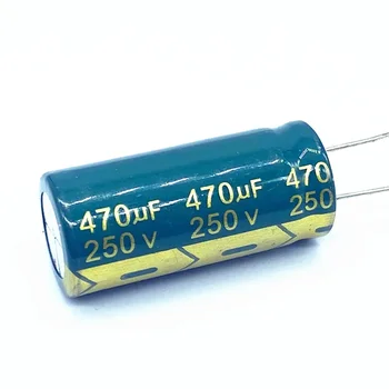 5 шт./лот высокочастотный низкоомный алюминиевый электролитический конденсатор 250v 470UF размером 18X40 470UF 20%