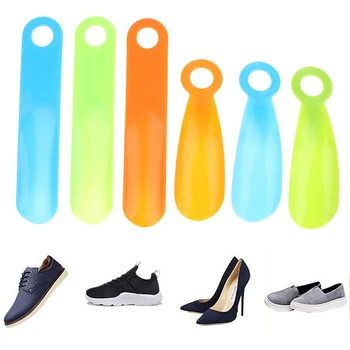 Пластиковый рожок для обуви, Профессиональный Многоцветный Портативный Рожок для обуви с гибкой ручкой, Ленивый помощник для обуви, Подъемник для обуви, Аксессуары для обуви